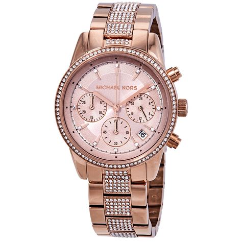 michael kors ritz silver tone watch|mk6485.